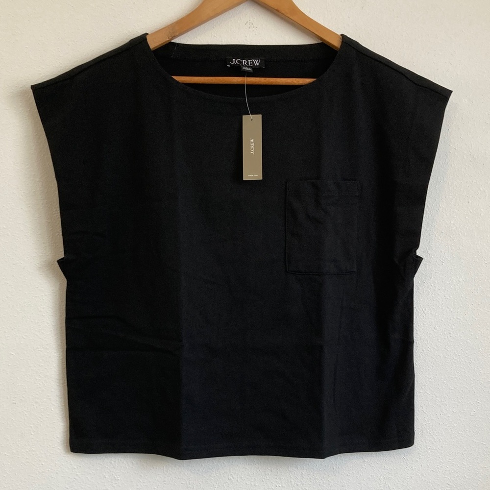 J. Crew Black Muscle Tee